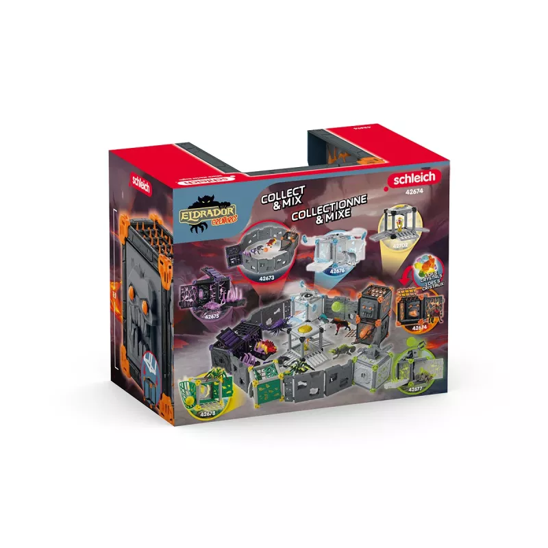 Zestaw akcji/przygody Schleich BattleCave Lava Hyena Wielokolorowy 42674