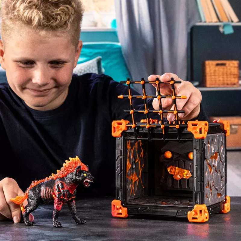 Zestaw akcji/przygody Schleich BattleCave Lava Hyena Wielokolorowy 42674