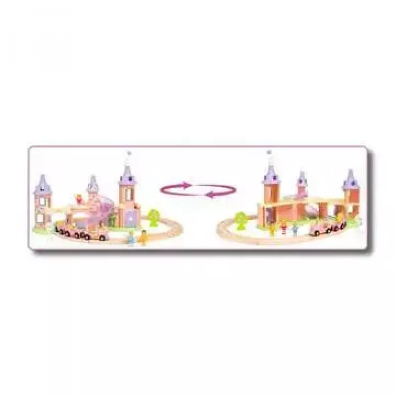 Drewniany zestaw pojazdów i torów Ravensburger 33312 — wielokolorowy, dla dzieci od 3 lat