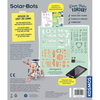 Kosmos Solar Bots, Zestaw eksperymentalny, Energia odnawialna, 8 lat