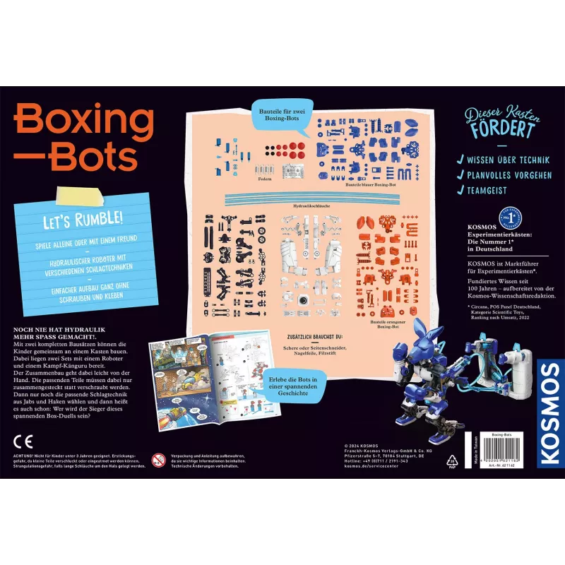 Kosmos Boxing Bots, Robot, Inżynieria, 10 lat Kosmos Boxing Bots. Typ produktu: Robot, Tematyka: Inżynieria, Zalecany wiek (min.): 10 lat