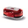 Ariete 205 Hamburger Maker Party Time, maszyna do robienia hamburgerów, 1200 W, podwójne nieprzywierające płyty, 2 komory, łatwe do czyszczenia, czerwony