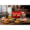 Ariete 205 Hamburger Maker Party Time, maszyna do robienia hamburgerów, 1200 W, podwójne nieprzywierające płyty, 2 komory, łatwe do czyszczenia, czerwony