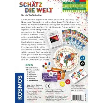 Kosmos Schätz die Welt 45 min gra planszowa edukacyjna