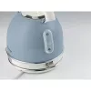 Ariete 2877 Czajnik Vintage, 1,7L, bezprzewodowy, niebieski, 1.7 L, 2000 W, Jasnoniebieski, Wskaźnik poziomu wody, Bezprzewodowy, Filtrowanie