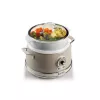 Ariete 2904 Rice Cooker - Elektryczny ryżowar z ceramiczną misą - Domowe Sushi - Wielofunkcyjny - Vintage Line - 3,5 L - 650 W - Beżowy