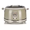 Ariete 2904 Rice Cooker - Elektryczny ryżowar z ceramiczną misą - Domowe Sushi - Wielofunkcyjny - Vintage Line - 3,5 L - 650 W - Beżowy