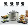 Ariete 2904 Rice Cooker - Elektryczny ryżowar z ceramiczną misą - Domowe Sushi - Wielofunkcyjny - Vintage Line - 3,5 L - 650 W - Beżowy