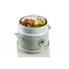Ariete 2904 Rice Cooker - Elektryczny ryżowar z ceramiczną misą - Domowe Sushi - Wielofunkcyjny garnek do gotowania - Vintage Line - 3,5 L - 650 W - Zielony