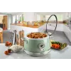 Ariete 2904 Rice Cooker - Elektryczny ryżowar z ceramiczną misą - Domowe Sushi - Wielofunkcyjny garnek do gotowania - Vintage Line - 3,5 L - 650 W - Zielony