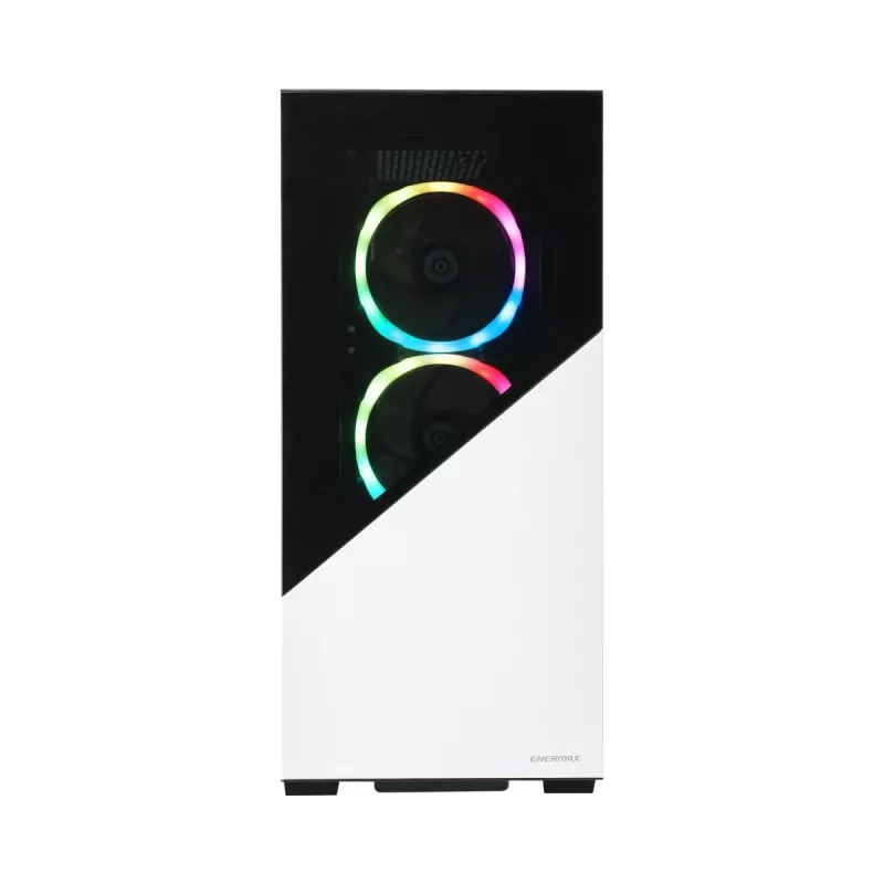 Obudowa PC ENERMAX - Enermaxk8 ARGB szklana wieża średnia - biała
