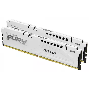 Kingston Technology FURY Beast 64GB 6000MT/s DDR5 CL30 DIMM (Zestaw 2 sztuk) Biały EXPO