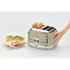 Ariete 156 4 Slice Vintage Toaster, 1600 W, 6 poziomów opiekania, stal nierdzewna malowana w kolorze pastelowego beżu, bez koszyków do kanapek