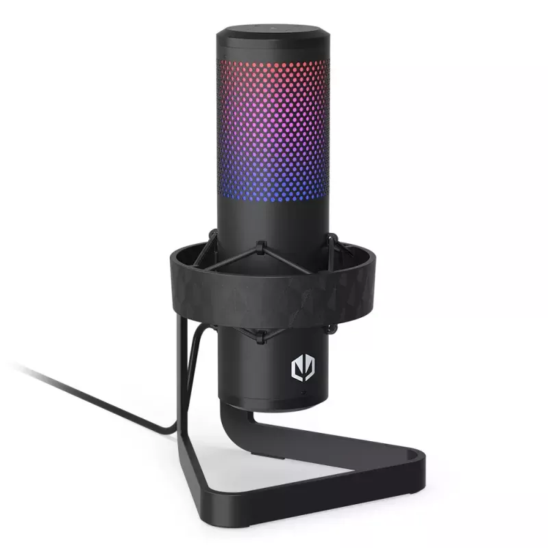 Mikrofon PC ENDORFY AXIS Streaming — USB Type-C, 24-bit/192 kHz, 30–18 000 Hz, podstawka stołowa, czarny