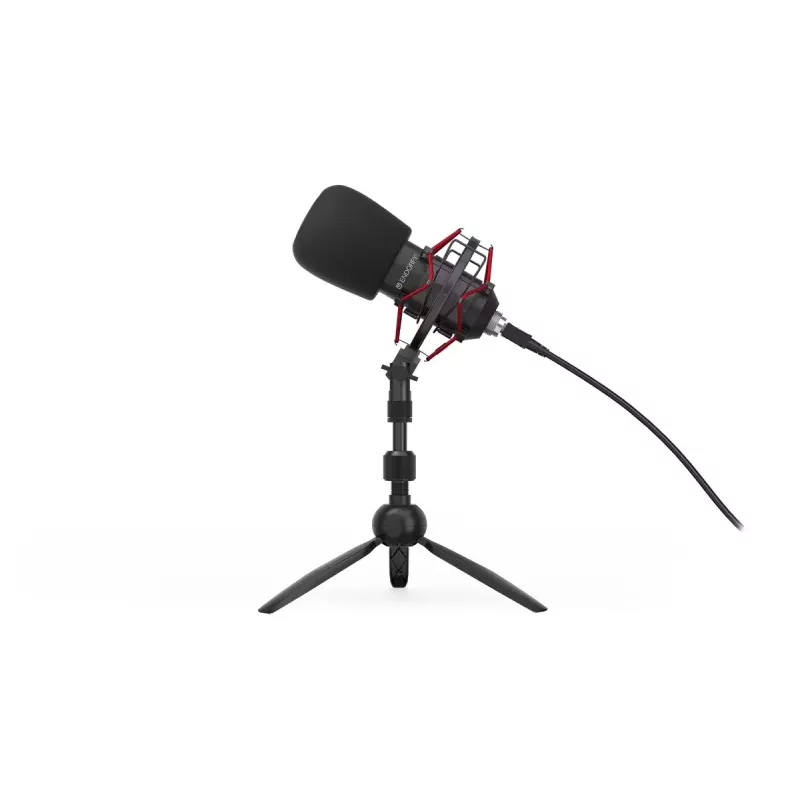 Mikrofon PC ENDORFY Solum Streaming T — przewodowy USB, 24-bit/48 kHz, 18–21000 Hz, mocowanie na stole, wyjście słuchawkowe, czarny