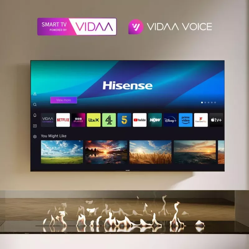 Hisense 58E6NT 147,3 cm (58 cali) 4K Ultra HD Smart TV Wi-Fi Czarny 300 cd/m²