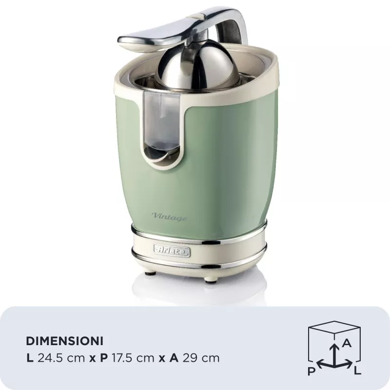 Elektryczna wyciskarka do cytrusów Ariete 0413/04 0.6L 85W Zielona