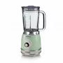 Ariete 583, blender vintage z szklanym dzbanem 1,5 litra, 4 ostrza ze stali nierdzewnej, 4 prędkości + pulsacyjna, 1000 W, zielony
