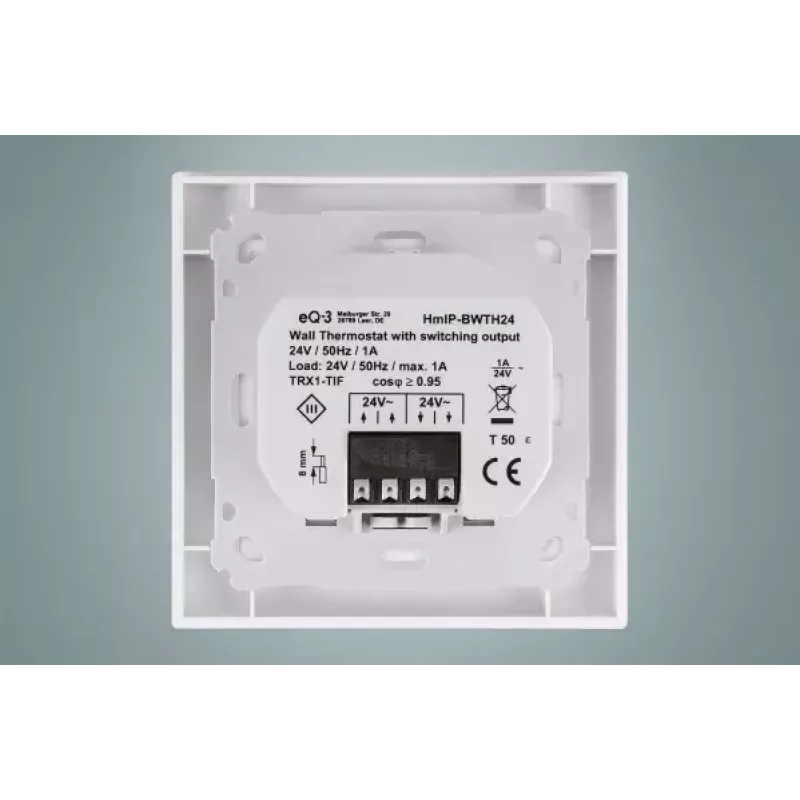 Termostat Homematic IP HmIP-BWTH24 RF Biały 24V LCD
