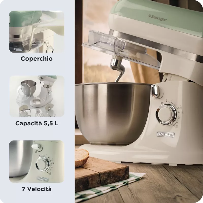 Robot kuchenny Ariete 1588 2400 W 5,5 L Zielony Biały