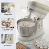 Ariete 1588 Vintage Mixer, Planetary Mixer do chleba, pizzy, ciast i wypieków, pojemność 5,5 l, 7 prędkości, 2400 W, pastelowy beż