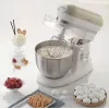 Ariete 1588 Vintage Mixer, Planetary Mixer do chleba, pizzy, ciast i wypieków, pojemność 5,5 l, 7 prędkości, 2400 W, pastelowy beż