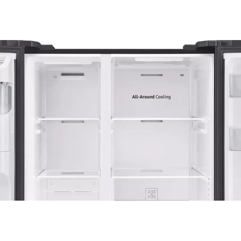 Samsung RS64DG5303B1 lodówka side-by-side Wolnostojąca 628 L Czarny, Stal nierdzewna