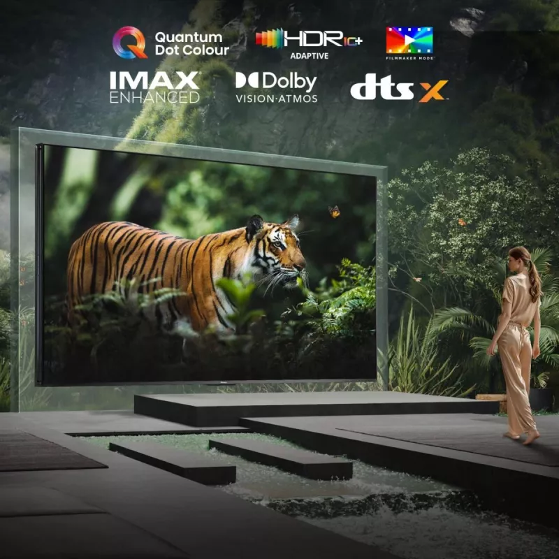 Hisense 85UXNQ 2.16 m (85 cali) 4K Ultra HD Smart TV Wi-Fi Czarny, Szary 700 cd/m²