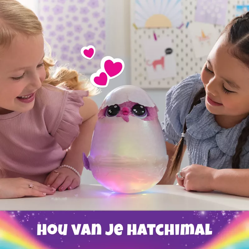 Hatchimals Alive Mystery Hatch Pufficorn Spinmaster AA Bateria Różowy Biały