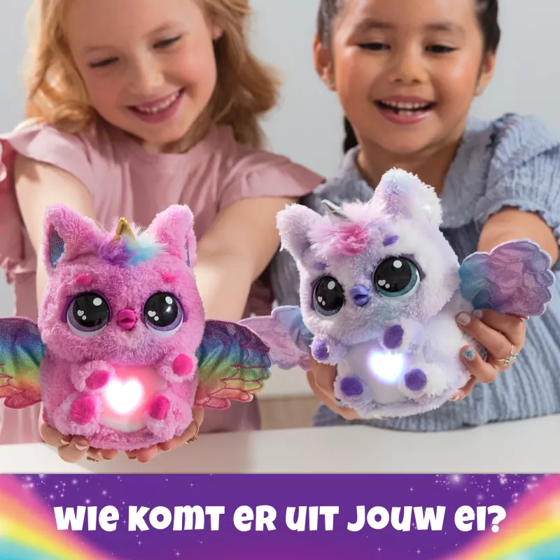 Hatchimals Alive Mystery Hatch Pufficorn Spinmaster AA Bateria Różowy Biały
