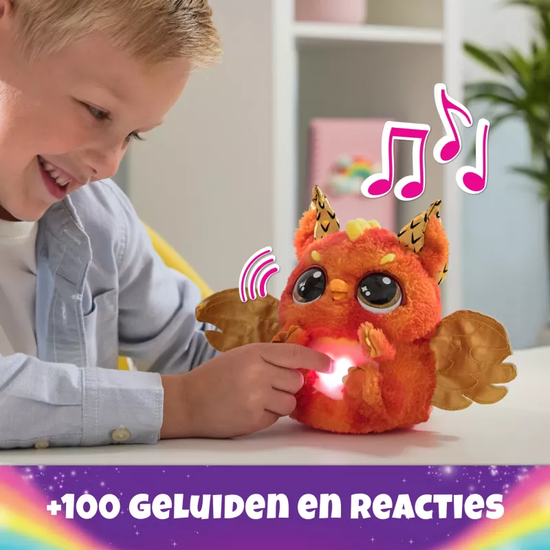 Hatchimals Alive Mystery Hatch Draggle Spinmaster Różowo-Biały AA