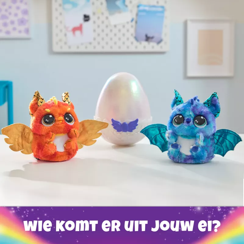 Hatchimals Alive Mystery Hatch Draggle Spinmaster Różowo-Biały AA