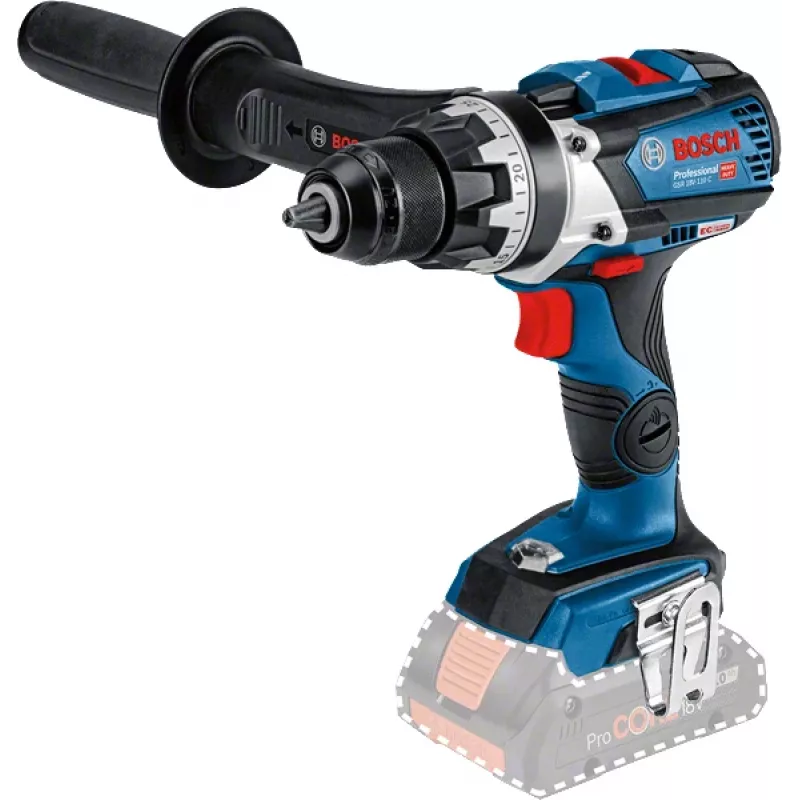 Bosch GSR 18V-110 C 2100 RPM Keyless 1.8 kg Czarny, niebieski