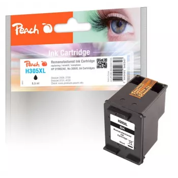 Kaseta atramentowa Peach H305XL 1 szt. Kompatybilna Wysoka (XL) Wydajność Czarny