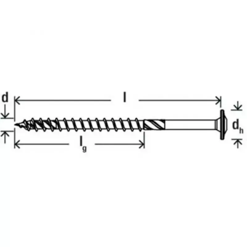 Wkręt do drewna FISCHER PowerFast II 10,0x100 mm z łbem płaskim TX ocynkowany