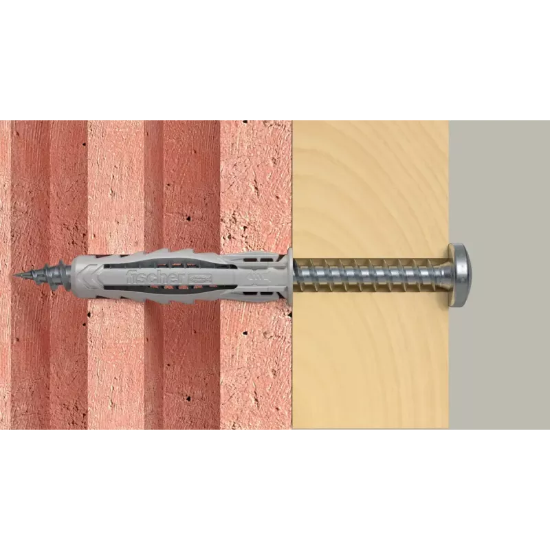 Zestaw wkrętów i kołków rozporowych Fischer 567935 100 szt. Nylon otwór wiertniczy 6 mm