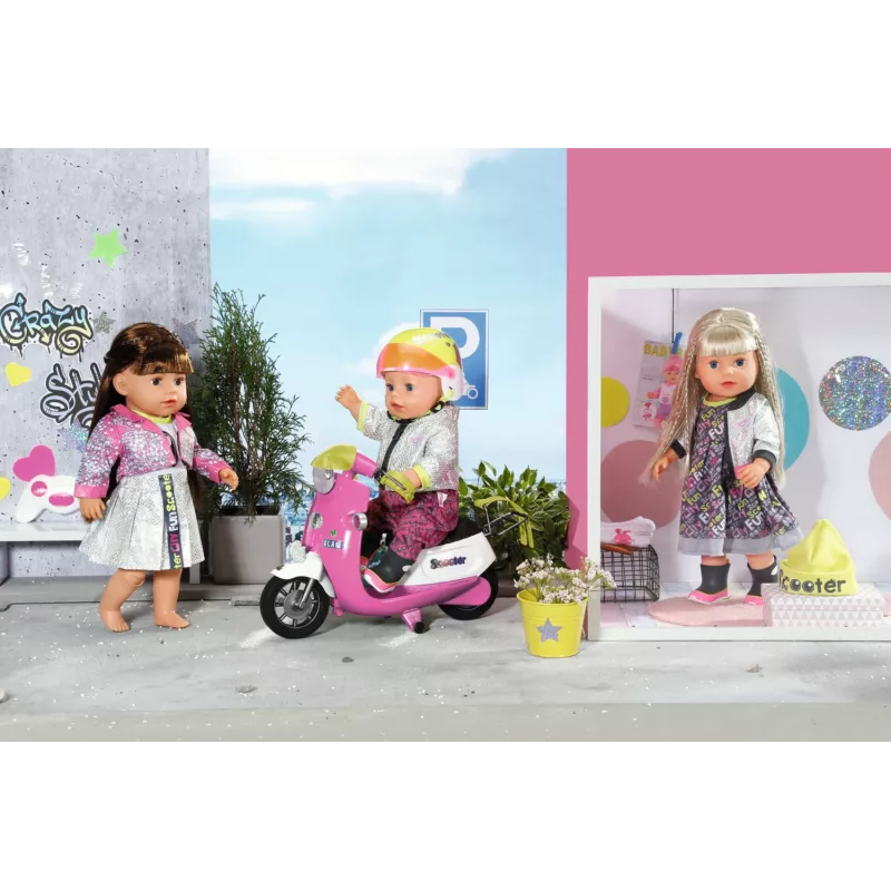 BABY born City Deluxe Scooter Combo hulajnoga dla lalki