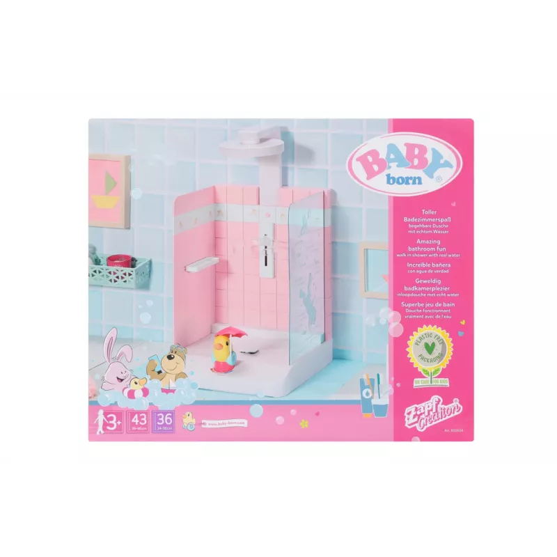 Łazienka dla lalek BABY born Bath Walk in Shower Zalecany wiek 3 lata