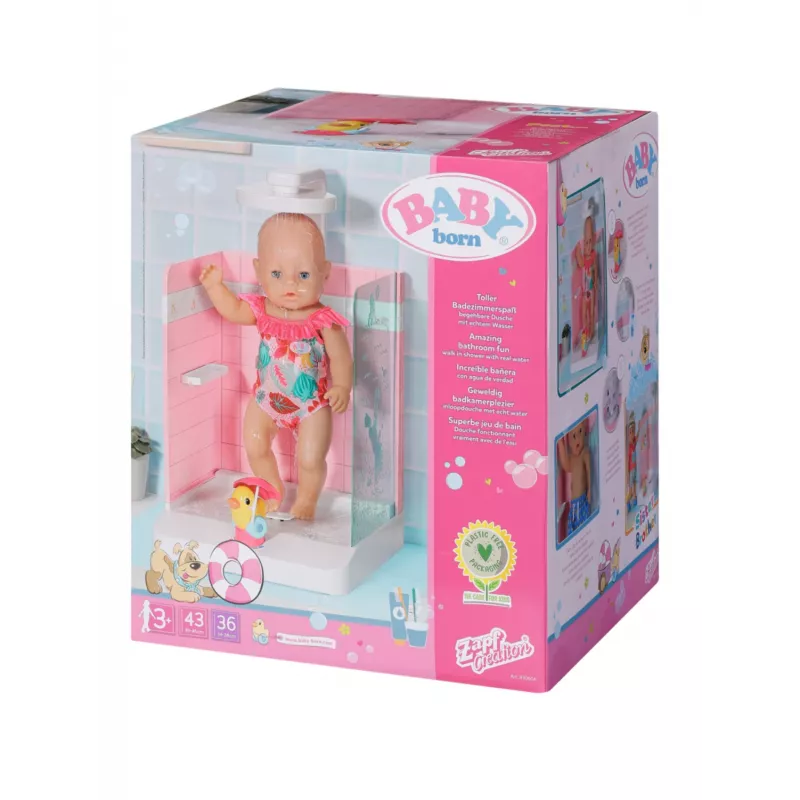 Łazienka dla lalek BABY born Bath Walk in Shower Zalecany wiek 3 lata
