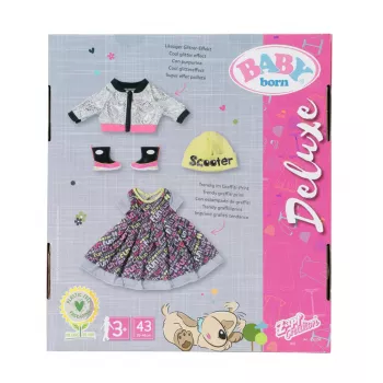 Zestaw ubranek dla lalek BABY born City Deluxe Style od 3 lat 180 g