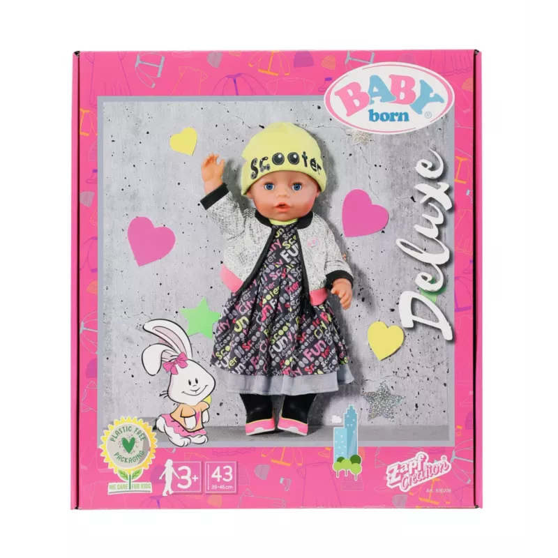 Zestaw ubranek dla lalek BABY born City Deluxe Style od 3 lat 180 g