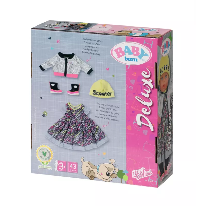 Zestaw ubranek dla lalek BABY born City Deluxe Style od 3 lat 180 g