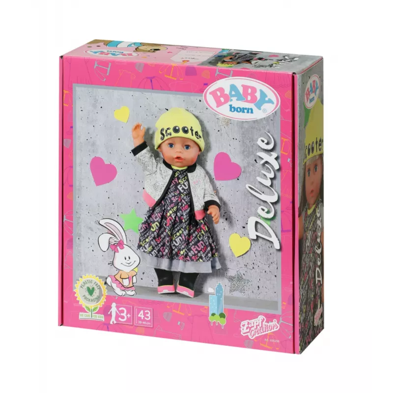 Zestaw ubranek dla lalek BABY born City Deluxe Style od 3 lat 180 g