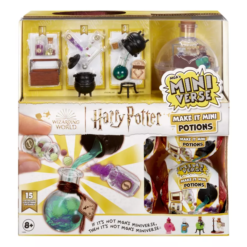 Miniverse - Harry Potter Make It Mini Potions, 8 lat, Wielokolorowy, Plastik, Żywica