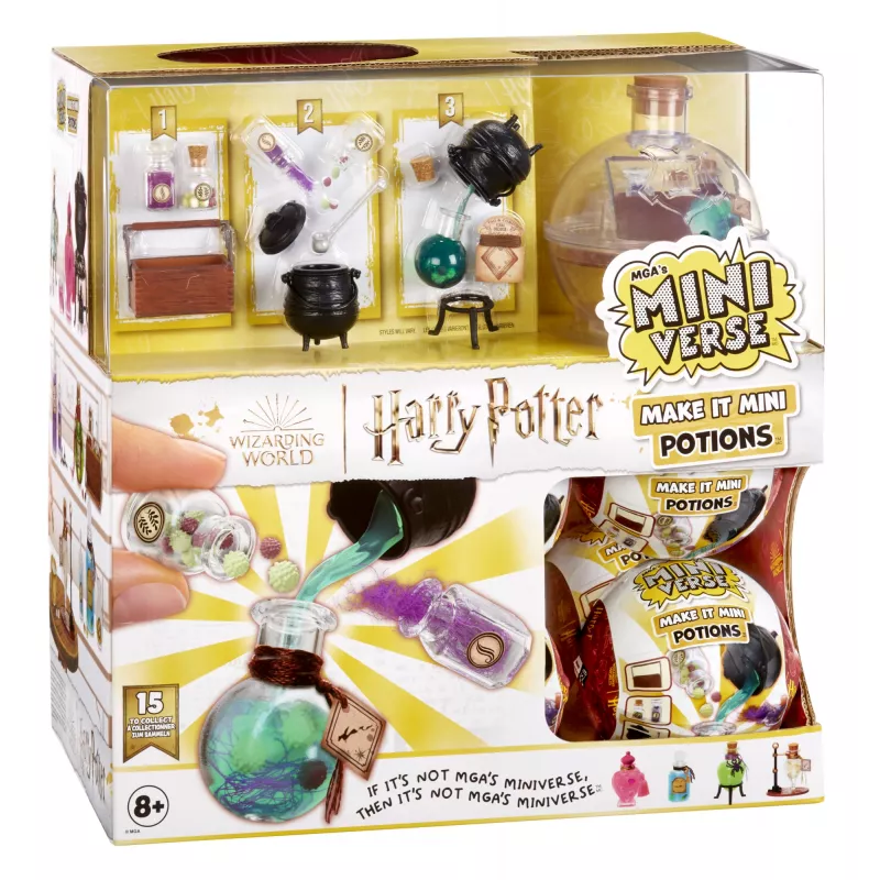 Miniverse - Harry Potter Make It Mini Potions, 8 lat, Wielokolorowy, Plastik, Żywica