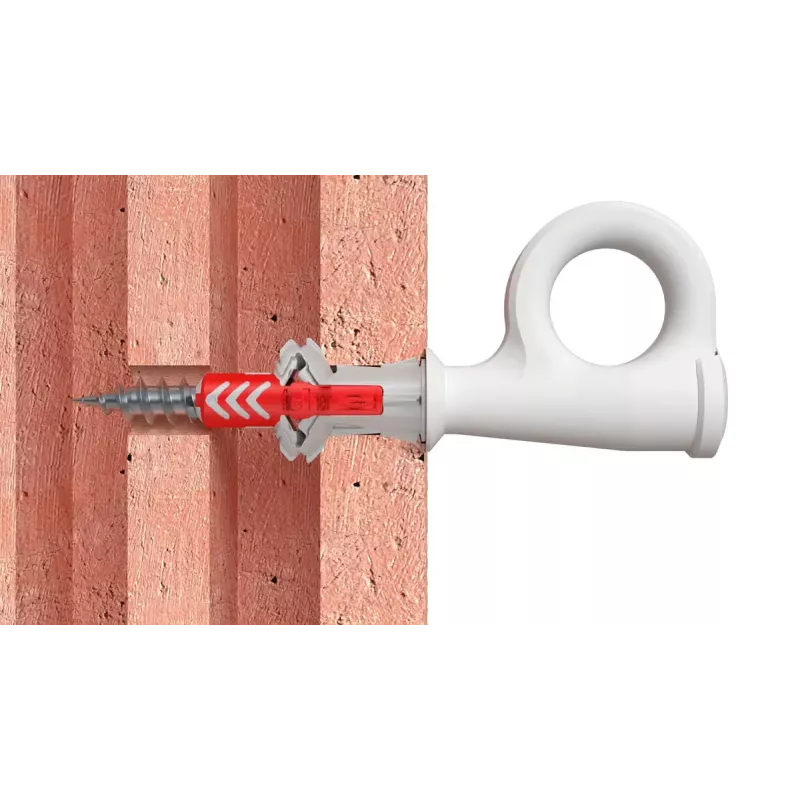 Zestaw wkrętów z hakiem i kołków Fischer 564173 25 szt. tworzywo sztuczne 8 mm