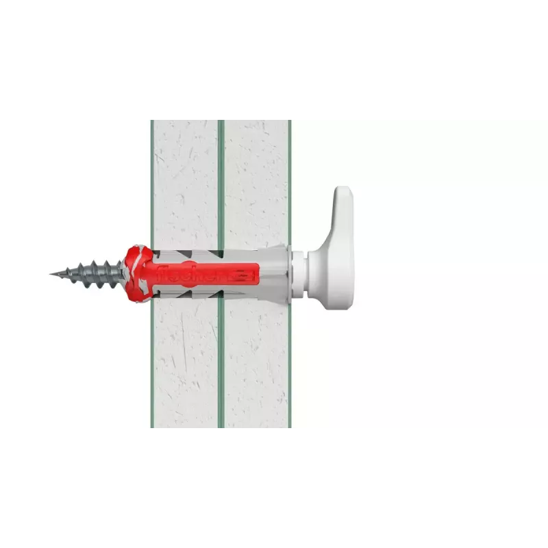 Zestaw haków śrubowych i kołków Fischer 564169 25 szt. Plastik 8 mm