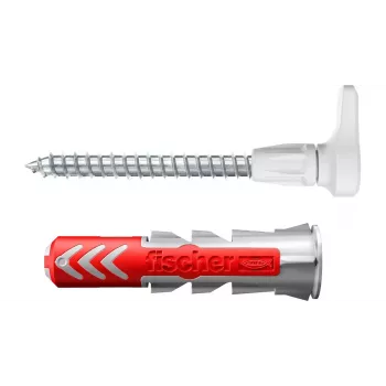 Zestaw haków śrubowych i kołków Fischer 564169 25 szt. Plastik 8 mm