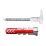 Zestaw haków śrubowych i kołków Fischer 564169 25 szt. Plastik 8 mm