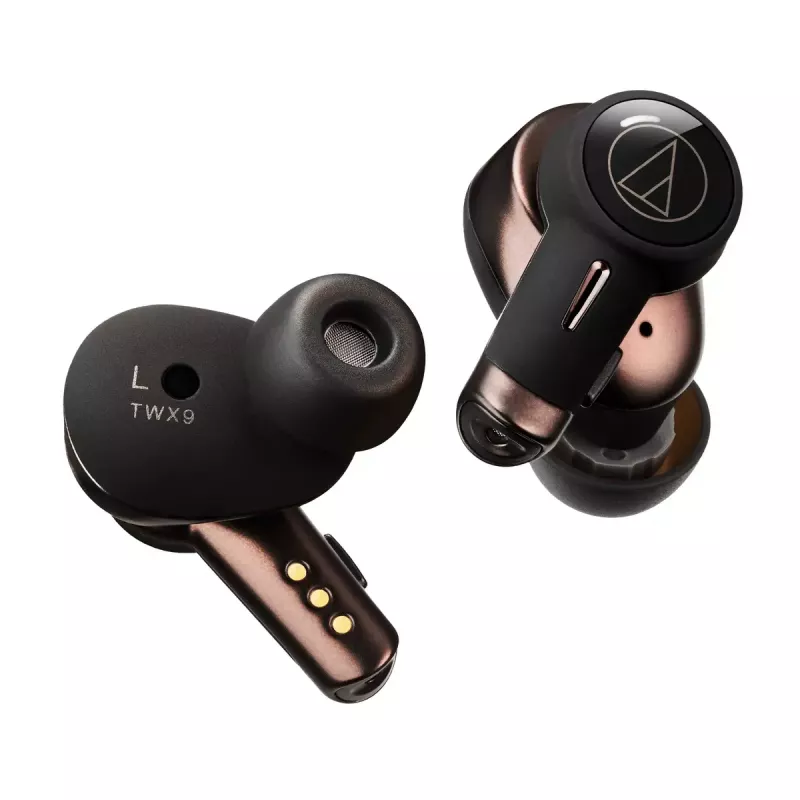 Słuchawki Audio-Technica ATH-TWX9 — True Wireless douszne TWS, 10–40000 Hz, Bluetooth, brązowy